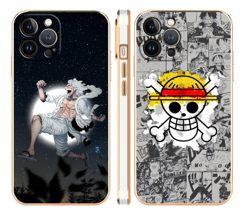 Nika Luffy One Piece Funda Para iPhone Case 2pcs Tpu Opqw08