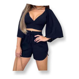 Blusa + Shorts Casual Material Viscosa Dama Mujer Standar 