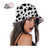 Sombrero De Pescador Con Estampado De Vaca Para Mujeres Y Ho