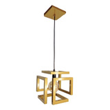 Pendente Vintage Retro Luxuoso Moderno Industrial Dourado