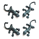 Hwhp Zone - Ganchos De Pared Gecko Decorativos De Hierro Fun