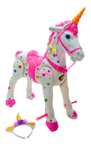 Caballo Unicornio Para Niñas Montable Juguete 