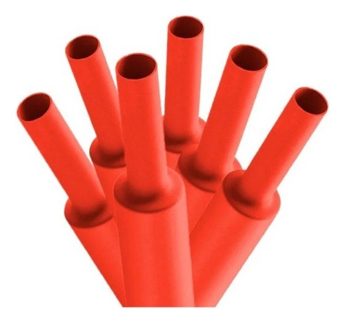 Tubo Termo Retrátil Vermelho 3mm/ 4mm/ 5mm/ 6mm/ 8mm