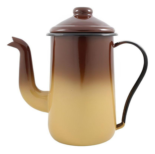 Bule Para Café Tradicional Esmaltado Marromdegradê 1,5l Ewel