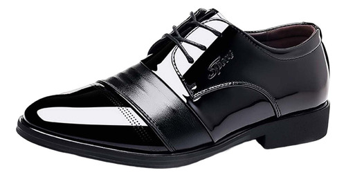 Zapatos De Cuero Cómodos Puntiagudos Casuales Para Hombre Ca