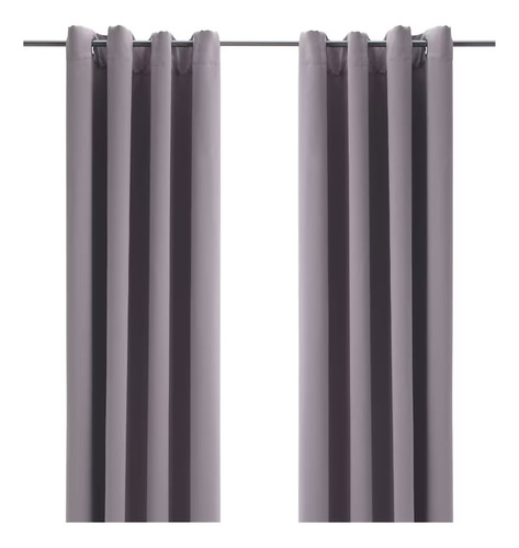 Ikea Bollolvon Juego Cortinas Blackout 100% De Gamuza Bárral