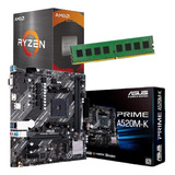 Combo Actualizacion Pc Amd Ryzen 5600g + Mother + 8 Gb