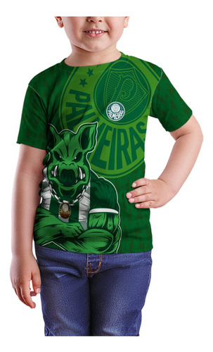 Camisa Palmeira.s Torcida Time Blusa Camiseta Infantil Mod 4