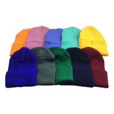 Gorro Bonete Paquete 25 Piezas Beanie Tejido Liso Bini 