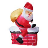 Inflable De Decoración De Santa Claus De 1.50 Metros Navidad