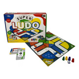 Jogo Clássico De Tabuleiro Super Ludo Diversão Com 27 Cart