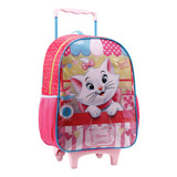 Mochila Rodinha Infantil Grande Gata Marie 11580 - Xeryus