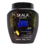 Skala Lama Negra Máscara Vegana Brillo Cabello Opaco X 1kg