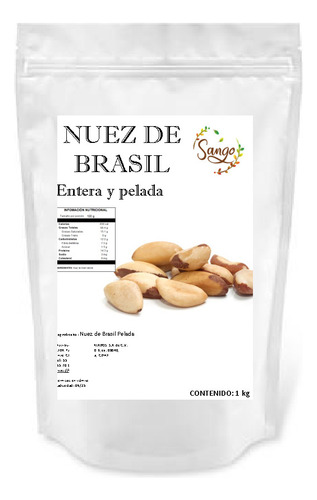 1 Kg Nuez De Brasil Entera Y Pelada Excelente Calidad