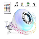 Ampolleta Multicolor Led Con Parlante Bluetooth Rgb Color