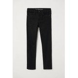 Pantalon Superstretch Fit H&m Hm Color Negro Talle 11/12años