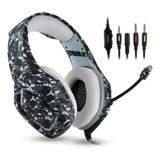 Fone De Ouvido Headset Gamer Onikuma K1b Cinza Xbox/ps4/pc