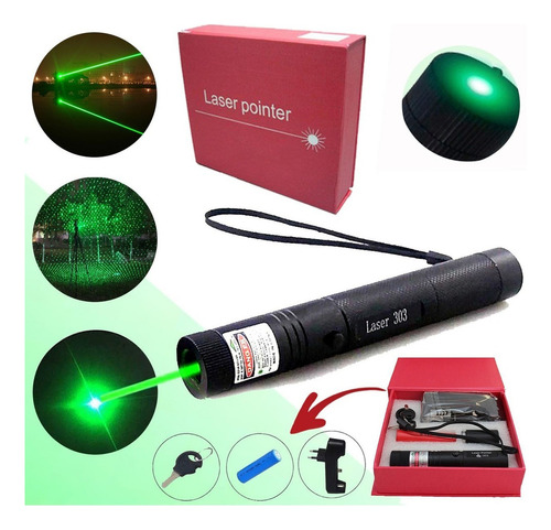 Caneta Laser Pointer Verde Ultra Forte Com Alcance 50km