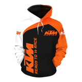 2023 Ktm Carta 3d Imprimir Camisetas Com Capuz