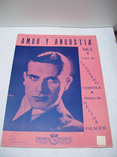 Adp Partitura Amor Y Angustia Leonardo Cerisola H. Palacios