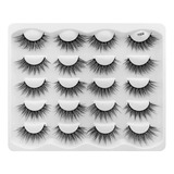 10 Pcs Pestañas Postizas 3d Pestañas Postizas Mink