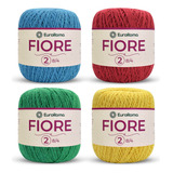 Kit 4 Barbantes Linha Fiore Euroroma - 500m 150g Tex 295 Nº2