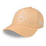 Gorra Mercedes Benz Mapf1 Hamilton Col Driver Naranja Pastel