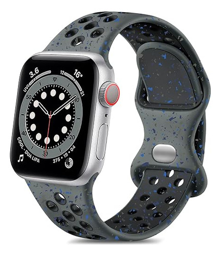 Correa Deportiva P/apple Watch 38-40-41mm Caqui Flame S/m