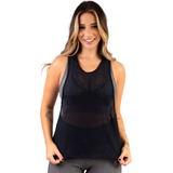 Kit 2 Regata Transparente Telinha Cavada Fitness Academia