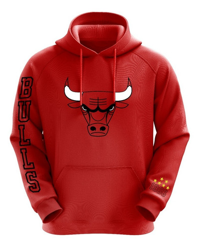 Poleron Rojo Nba Chicago Bulls 