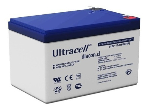 Batería 12v 12ah,  Ultracell Diacon