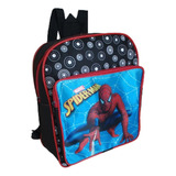 Mochila Infantil Homem Aranha Passeio Escola Creche Prezinho Cor Azul-claro Desenho Do Tecido Spiderman