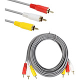 Cable 3 Rca A 3 Rca Audio Video Vapex De 5 Metros Dvd Tv