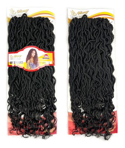 Crochet Braid Cachos Fibra Premium Cabelo Goddess Locs Dread