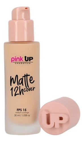 Base De Maquillaje Líquida Pink Up Rostro Matte Cover 12h