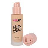 Base De Maquillaje Líquida Pink Up Rostro Matte Cover 12h