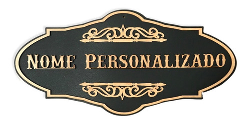 Placa Personalizada Nome Frase Mdf Laser Decorativa 60x30 Cm