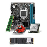 Kit Pl Mãe H81 + Proc I3 4130 + Mem 8 Gb Ddr3 + Cooler + Ssd