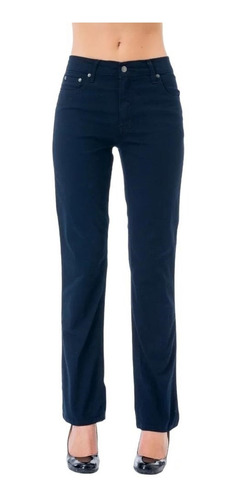 Pantalon Scandia Gabardina Stretch Recto Cintura