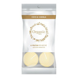 Velitas De Noche X 6u. Coco Vainilla Organic Spa