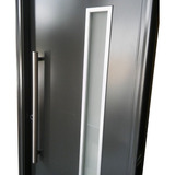 Puerta Negra Oblak 1788g 90 Cm Vidrio Seguridad Blindex 3+3 