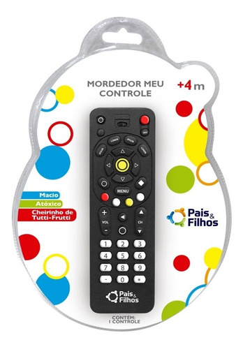 Mordedor Infantil Macio Para Bebê Controle Remoto Tv Cor Mordedor Controle Remoto Preto Mordedor Controle Remoto