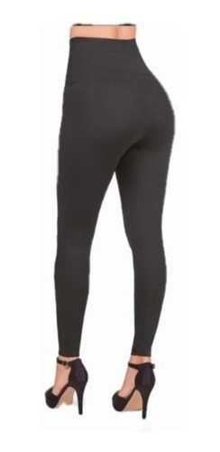 Leggings Dama Negro Con Control De Abdomen 808-22 