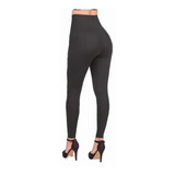 Leggings Dama Negro Con Control De Abdomen 808-22 