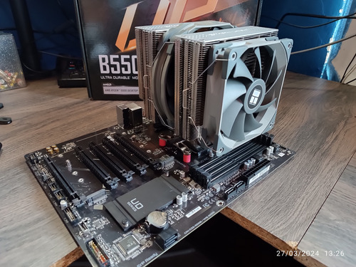 Combo Disipador + Board Amd Ryzen B550 Ud Ac Wifi Vrm 10+2