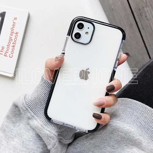 Funda Reforzada Lisa Para iPhone 12 11 Pro Max Xr X 8 7 Plus