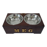 Comedouro Elevado P/ Shitzu Cães Pet Mercado Livre Pote Inox