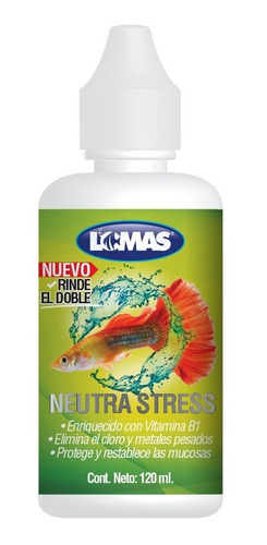 Neutra Stress 120 Ml. Elimina Cloro Peces Acuario