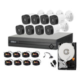 Kit Vigilancia 8 Camaras 2mp Dvr 1080p Lite H265 Disco 1tb