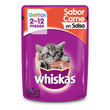 Alimento Whiskas Húmedo Sobrecito Gatitos 12 Unidades